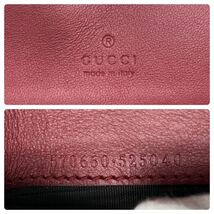 1円 GUCCI グッチ GG ホースビット パイソン × レザー ミニ チェーン ハンド ウォレット D0846M_画像10