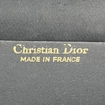 1円 Christian Dior クリスチャン ディオール ロゴ ゴールド 金具 リボン エナメル パテント レザー チェーン ショルダー バッグ D0494H_画像10