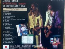 CHEAP TRICK チープトリック / 初来日 AT 武道館　追加公演　1978 2CD_画像3