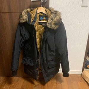 Eddie Bauer エディー・バウアー 日の出タグ 復刻 B-9 PARKA ダウン ジャケット ブラック系　サイズ　XS