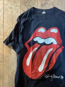 80年代ビンテージ★ザローリングストーンズ The Rolling Stones バンドTシャツ サイズXL ヴィンテージ