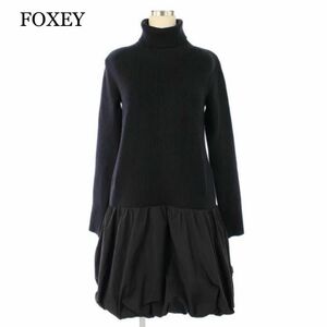 【未使用級】フォクシー ワンピース Knit Dress Pumpkin 38