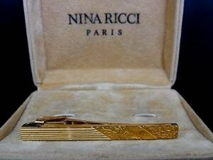 *N4563*#④# Nina Ricci [NINA RICCI][ Gold ]# necktie pin!
