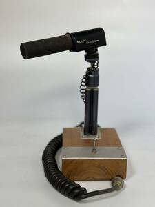 SONY ECM-Z157 SLIK Sony mice stand Mike microphone wooden desk custom equipment wireless mania present condition goods 