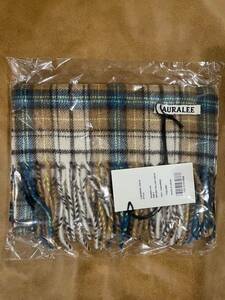 AURALEE オーラリー CASHMERE CHECK STOLE カシミア チェックマフラー 