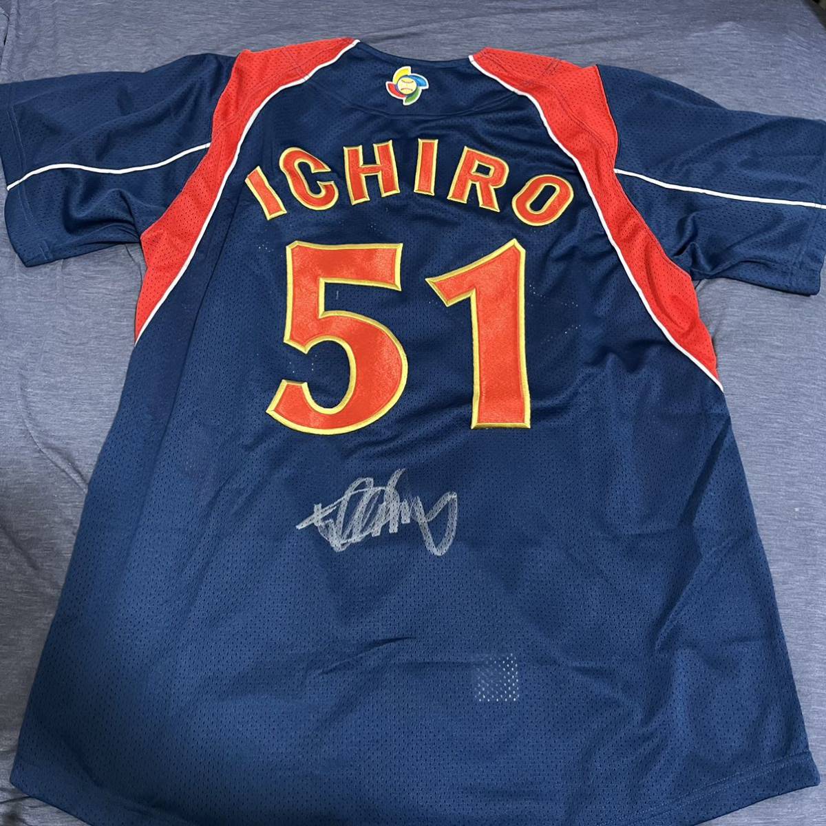 侍JAPAN イチロー 直筆サインユニフォーム M-Lサイズ 鈴木一朗 侍JAPAN イチロー 直筆サインユニフォーム M-Lサイズ 鈴木一朗