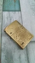 ZIPPO ジッポー ジッポ オイルライター MADE IN USA SOLID BRASS_画像2