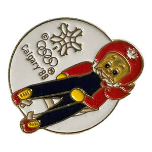 T128 CALGARY 1988 LUGE OLYMPIC PIN カルガリー リュージュ オリンピック ピンバッジ