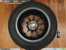 BIGWAY B-win★15インチアルミホイール 15×5 1/2J PCD100 4穴／DUNLOP WINTER MAXX 175/65R15 スタッドレスタイヤ4本セット★中古品 NR707_画像9