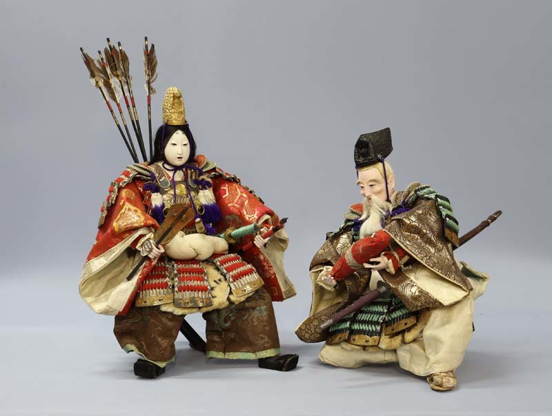 ■Immediate decision■Maruhira Empress Jingu Sukune Takeuchi Baby Meiji Glass Eyes May Doll Samurai Doll, season, Annual event, children's day, May doll
