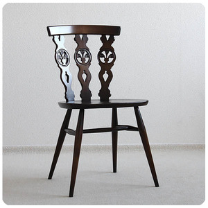 イギリス ヴィンテージ アーコールチェア ERCOL 木製椅子 アンティーク 家具「シスルバックチェア」P-028