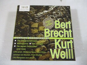 BS １円スタート☆COMPLETE RECORDINGS OF Bert Brecht & Kurt Weill　中古CD☆　