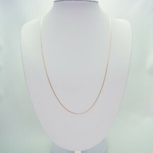 [ new goods ]K18 pink gold Venetian chain sliding 0.7mm 60cm[ch-41]