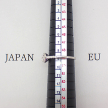 【中古】Pt900 ダイヤモンド/0.19ct,0.14ct ラウンドサークル リング 8.5号[g134-47］_画像7