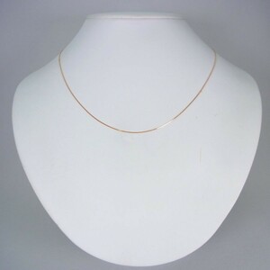 [ new goods ] K18 pink gold Venetian sliding chain 45cm[ch72]