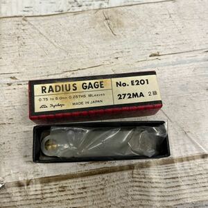 m717 RADIUS GAGE ラジアスゲージ　E201 未使用　デッドストック　日本製