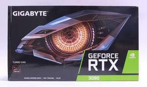 GIGABYTE Nvidia GeForce RTX 3090 TURBO 24G GV-N3090TURBO-24GD 2スロット 外排気クーラー