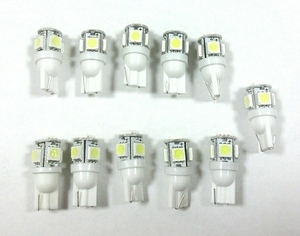 22個セット 24V車用 高輝度 T10/T16 SMD15連級ウェッジ球 20個+保証2個 トラック デコトラ ダンプ バス 大型車用　ホワイト