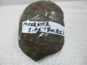 骨董祭 ① 線量不明 重量約1142g 北投石 秋田産 玉川温泉 黒北投石 原石 鉱石 天然石 自然石 置物 鑑賞石 ラジウム 長期保管品