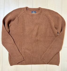 美品　URBAN RESEARCH ROSSO　アーバンリサーチ ロッソ　HAMILTON WOOL　ワッフルニット　セーター　レディース　Mサイズ　ブラウン