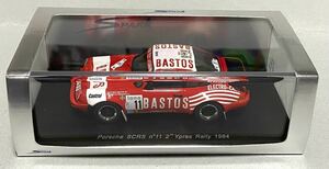 スパーク 1/43 ポルシェ911SC RS No.11 P.SNIJERS 1984 ERC Ypresラリー 2位 BASTOS 