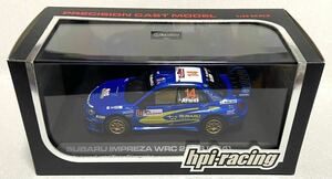 hpi 1/43 スバル インプレッサ WRC 2006(GDB) No.14 新井敏弘/T.サーカム 2006 ラリージャパン 6位 ジャンク品