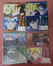 NARUTO BORUTO パフォーマンス書道 クリアファイル 缶バッジ ナルト サスケ カカシ ボルト ミナト イタチ&サスケ_画像2