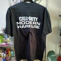  コール オブ デューティ モダン・ウォーフェア Call of Duty Modern Warfare　Tシャツ　黒　PS4　1206-B2-SA3_画像1