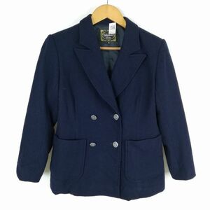 1円 コート 上着 冬物 女子 学生服 中学 高校 紺 制服 中古 ランクC NA5620