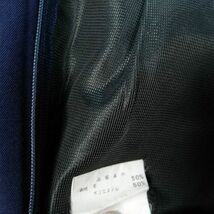 1円 スクールスカート 大きいサイズ 夏物 w72-丈53 紺 中学 高校 プリーツ 学生服 制服 女子 中古 HK6545_画像5