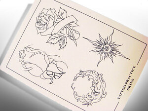 ◆【刺青・TATTOO・タトゥー】◆練習用スキン【 薔薇 】◆