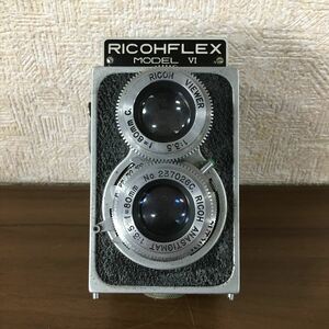 RICOH リコー FLEX フレックス MODEL Ⅵ VI 6 LENS 1:3.5 f=80mm カメラ 二眼レフカメラ 二眼レフ フィルムカメラ 動作未確認 12 ス 4743