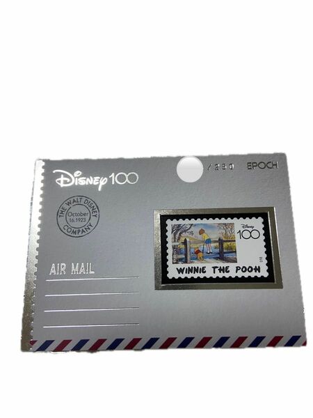 早い者勝ち　Epoch Disney 100 くまのぷーさん　スタンプカード 世界に250枚限定　シリアルつき