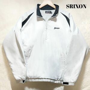 【希少サイズ LLサイズ】 1円〜　SRIXON　スリクソン ゴルフウェア ホワイト 白 裏地有り ピステ ウィンドブレーカー XL