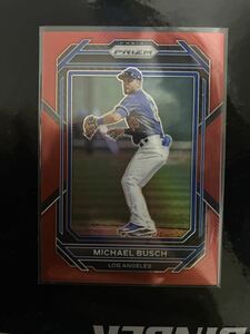 2023 Panini Prizm Baseball Michael Busch Red Prizm /199 Dodgers ドジャース マイケル・ブッシュ