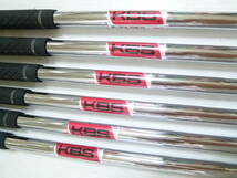 貴重なレフティ!!! ◆◆ 美品 キャロウェイ APEX MB FORGED 2021 KBS S-TAPER 120 S ◆◆ 5#-Pw 6本セット_画像2