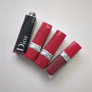  Christian Dior CD lipstick lip gloss lipstick 4 point set sale make-up cosme lady's trial used 