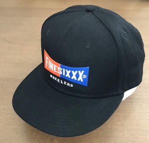 FINESIXXX コラボ NEWRA キャップ 刺繍 CAP 限定 ニューエラ 黒 バイク MOTOR カルチャー 好きに も ブラック 帽子 ファインシックス 初期