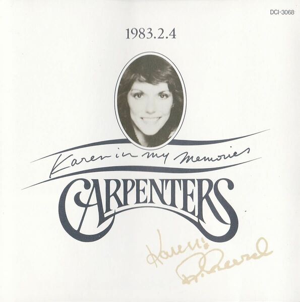 カーペンターズ Carpenters Karen In My Memories 1983.2.4 ★Collector's Item