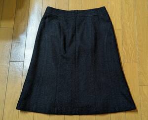 美品　23区　単色ツイード　秋冬用　ウールスカート　サイズ38