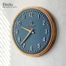 壁掛け時計 おしゃれ 時計 壁掛け 北欧 掛け時計 エコル Ekolu CL-4072 モダン かわいい ウォールクロック_画像1