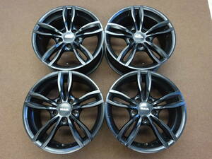 A-63　ＭＡＫ ５本 ツインスポーク （黒）　17×7.5J ET37 PCD120 5H 4本　人気のデザイン RACING SPORTS ＢＭＷ １ ３ シリーズ 等に是非