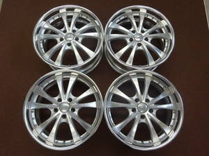 A-77　Weds BELLONA　18×8J ET38 PCD114.3 5H 4本　リム有　人気商品　ＶＩＰ　アルファード ヴェルファイア エルグランド　等に是非　！