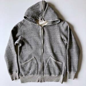 PHIGVEL フェグベル ZIP FOOD PMW-CL02 TOP GRAY SIZE36 日本製 2本針 吊り裏毛 オーガニックコットンジップパーカー定番 ヴィンテージ復刻