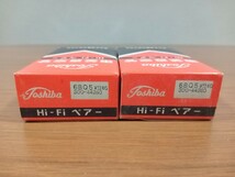 東芝 TOSHIBA 真空管 6BQ5 Hi-Fi ペア箱入 2Pair_画像1