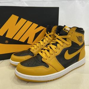 【NIKE ナイキ】555088-701 AIR JORDAN 1 HIGH OG POLLEN エアジョーダン1 ハイオージー　28cm イエロー ブラック レザー 2208oki