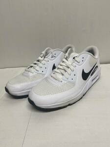 【NIKE ナイキ 】CU9978-101 AIR MAX 90 エア マックス スパイクレス ゴルフシューズ ホワイト ブラック 25.5cm メンズ 2312oki