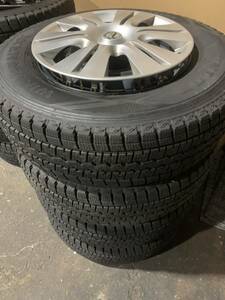 NV350　スタッドレスタイヤ 　195/80Ｒ15　LT　バン用　NV350キャラバン　純正ホイール　6穴