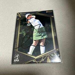 JLPGA EPOCH エポック　女子プロゴルフ　リハナ　直筆サインカード