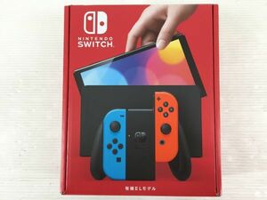 D6412-1219-49【中古】ニンテンドー スイッチ Nintendo switch 有機EL ネオンブルー/レッド 動作確認済